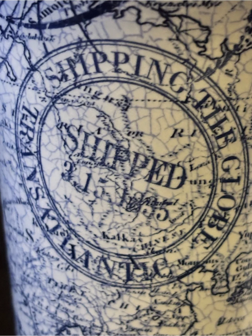 222Fifth Due North Large Ceramic Mug. Nautical Style